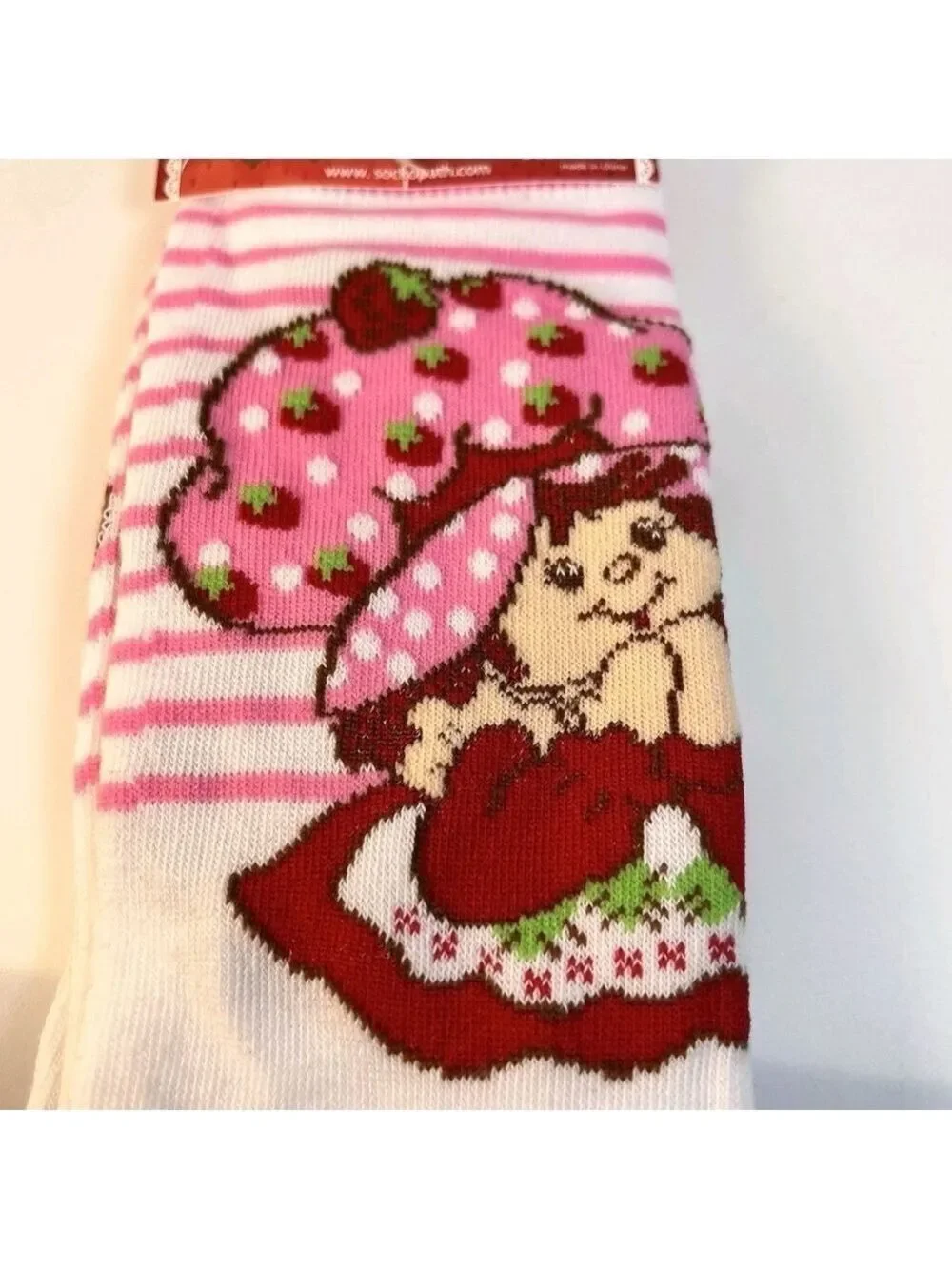 4/$25 Strawberry Shortcake Character Socks Fun Novelty Socks New